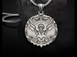 Buffalo Pendant Modelo de impresión 3D