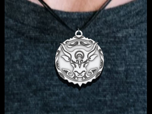 Buffalo Pendant Modelo de impresión 3D
