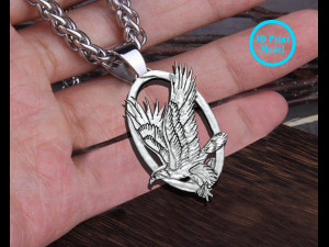 Eagle Pendant 3Dプリントモデル