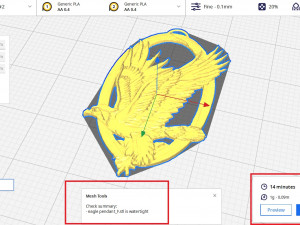 Eagle Pendant Modello di stampa 3D