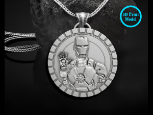 Iron man pendant 3D Print Model
