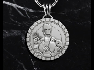 Iron man pendant 3D Print Model