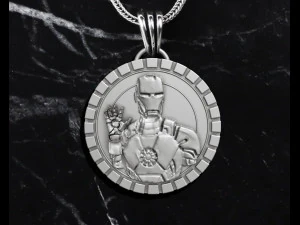 Iron man pendant 3D Print Model
