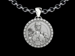 Iron man pendant 3D Print Model