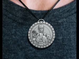 Iron man pendant 3D Print Model