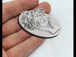 Rose Girl Pendant Modelo de impresión 3D