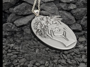 Rose Girl Pendant Modelo de impresión 3D