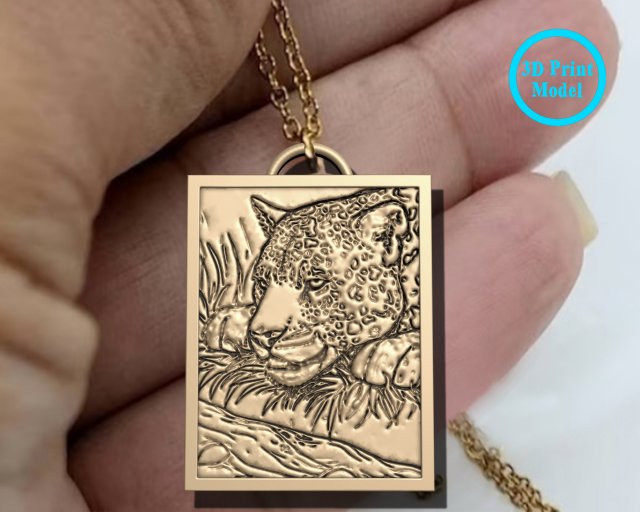 Tiger Pendant Model Cetak 3D .c4d .max .obj .3ds .fbx .stl .blend 