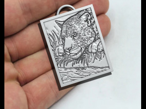 Tiger Pendant Model Cetak 3D