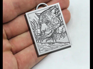 Tiger Pendant 3D Print Model