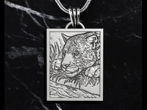 Tiger Pendant Model Cetak 3D