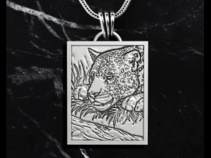 Tiger Pendant 3D Print Model