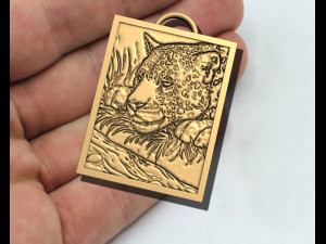 Tiger Pendant Model Cetak 3D