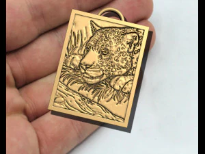 Tiger Pendant 3D Print Model