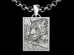 Tiger Pendant Model Cetak 3D