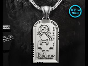 Ra sun king pendant 3D print model Model Cetak 3D