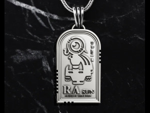 Ra sun king pendant 3D print model Model Cetak 3D