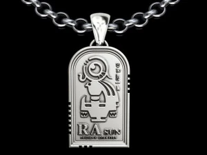 Modello di stampa 3D del ciondolo Ra Sun King Modello di stampa 3D
