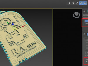 Ra sun king pendant 3D print model Model Cetak 3D
