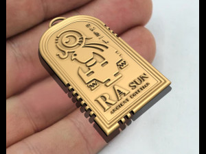 Ra sun king pendant 3D print model Model Cetak 3D
