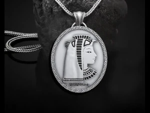 CLEOPATRA Queen ANCIENT EGYPT Pendant 3D Print Model