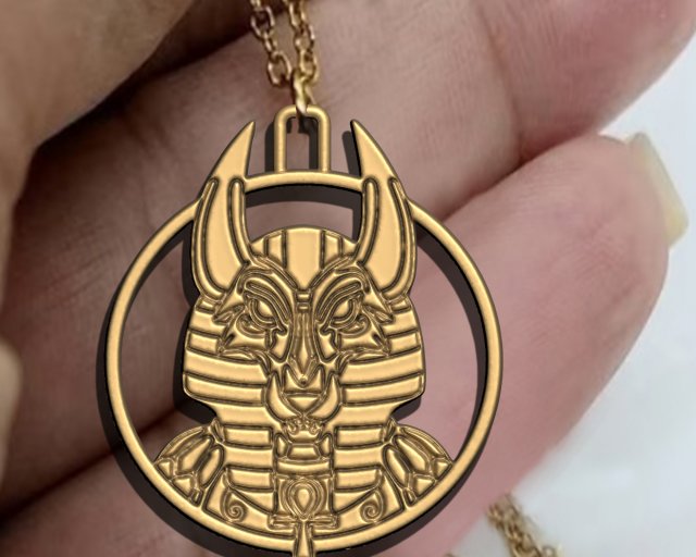 Anubis king Ancient Pendant 3D 打印模型 .c4d .max .obj .3ds .fbx .stl .blend 