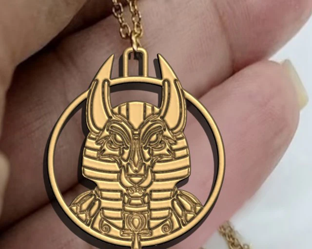 Anubis king Ancient Pendant 3D Print Model .c4d .max .obj .3ds .fbx .stl .blend
