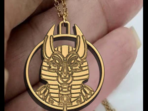 Anubis king Ancient Pendant 3D Print Model