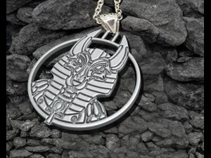 Anubis king Ancient Pendant 3D Print Model