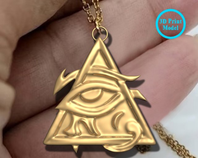 EYE HORUS PENDANT Modelo de Impressão 3D .c4d .max .obj .3ds .fbx .stl .blend 