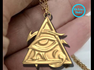 눈 호루스 펜던트 3D 프린트 모델