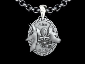 Ankh Cross Pharaonic cat Pendant Modèles 3D en vedette