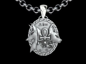 Ankh Cross Pharaonic cat Pendant 3D Print Model