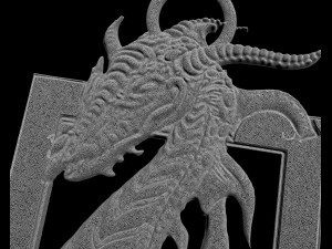 GRIFFIN DRAGON ANCIENT NECKLACES PENDANT Model do druku 3D