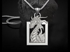 GRIFFIN DRAGON ANCIENT NECKLACES PENDANT Model do druku 3D