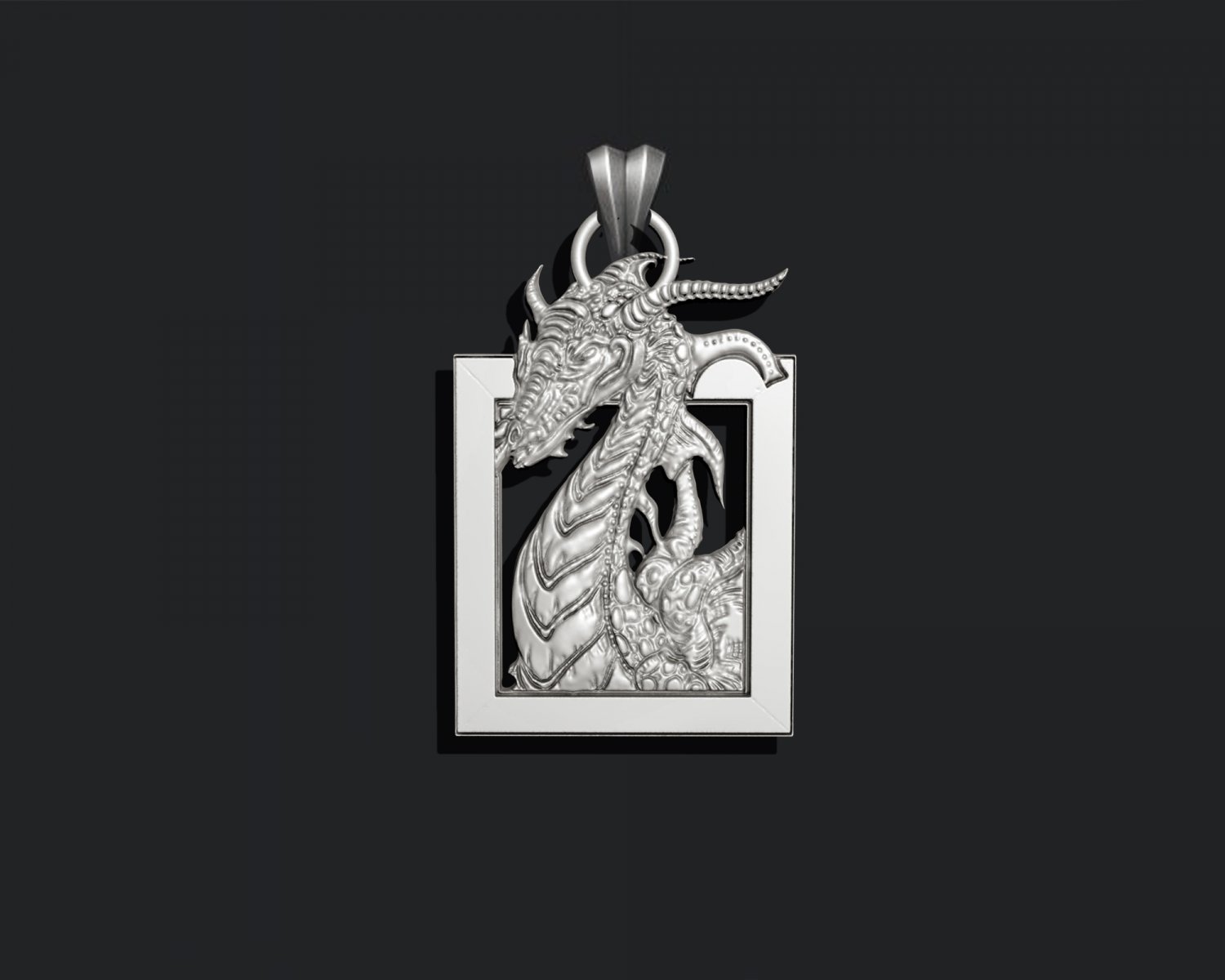 GRIFFIN DRAGON ANCIENT NECKLACES PENDANT 3D Принт Модель In.