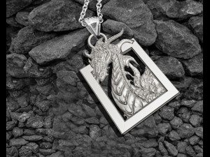 GRIFFIN DRAGON ANCIENT NECKLACES PENDANT Model do druku 3D