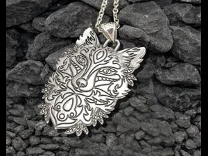 Wolf Pendant 3D Print Model