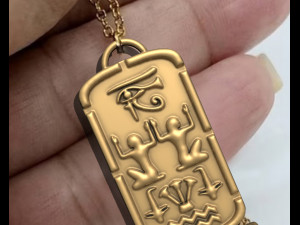 Ancient Egyption Cartouch Pendant Modelo de impresión 3D