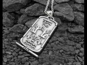 Ancient Egyption Cartouch Pendant Modelo de impresión 3D