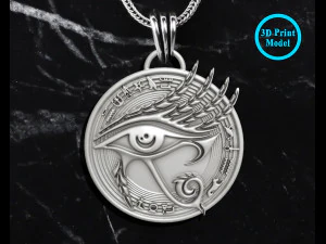 눈 호루스 펜던트 3D 프린트 모델