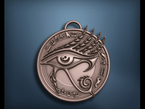 EYE HORUS PENDANT Model Cetak 3D