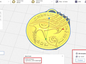 EYE HORUS PENDANT 3D Print Model