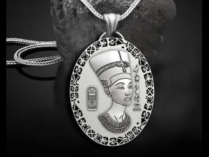 NEFERTITI QUEEN PENDANT 3D 프린트 모델