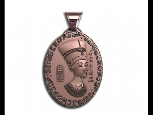 NEFERTITI QUEEN PENDANT 3D 프린트 모델