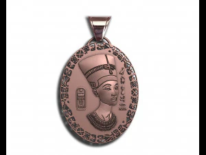 NEFERTITI QUEEN PENDANT 3D Print Model