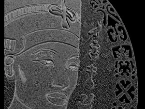 NEFERTITI QUEEN PENDANT 3D Print Model