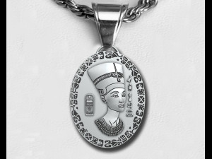 NEFERTITI QUEEN PENDANT 3D 프린트 모델