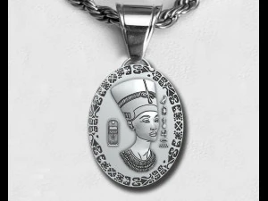 NEFERTITI QUEEN PENDANT 3D Print Model