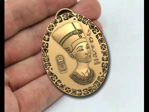 NEFERTITI QUEEN PENDANT 3D Print Model
